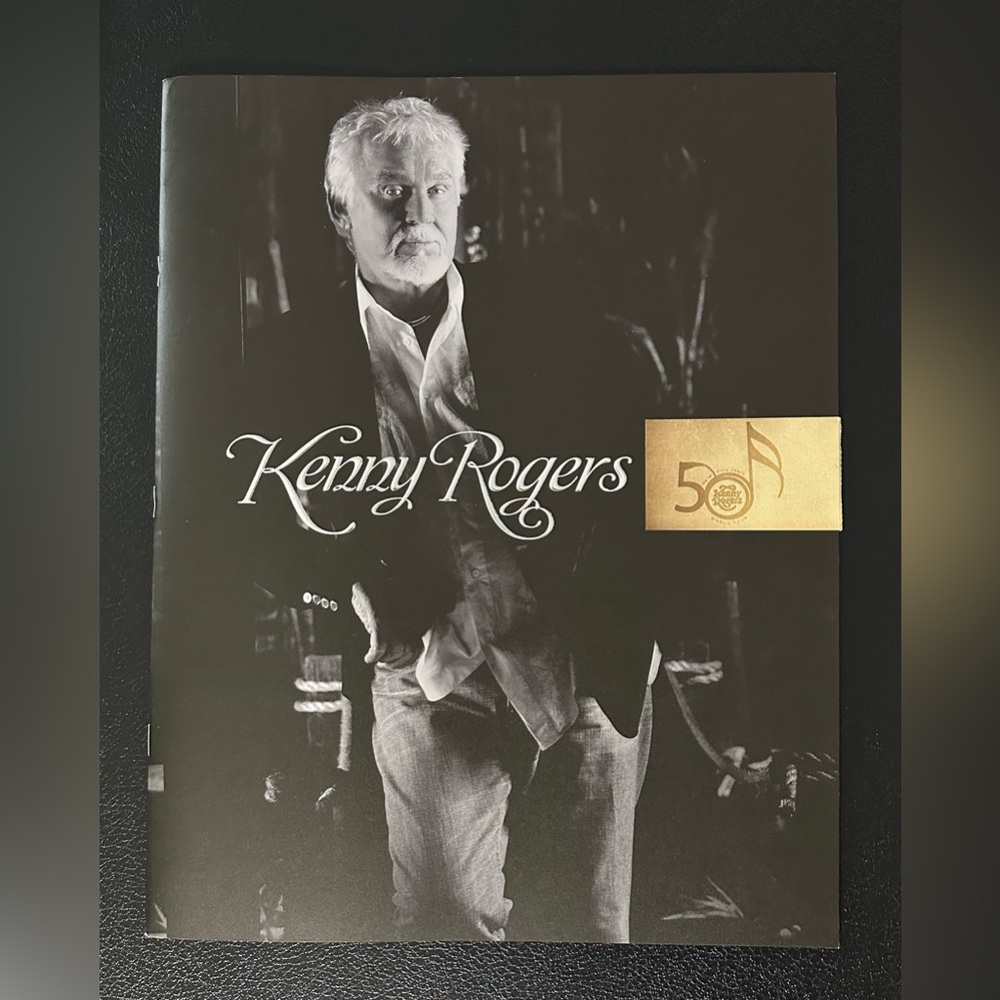 Kenny Rogers “The First 50 Years World Tour” Souvenir Book with Bag